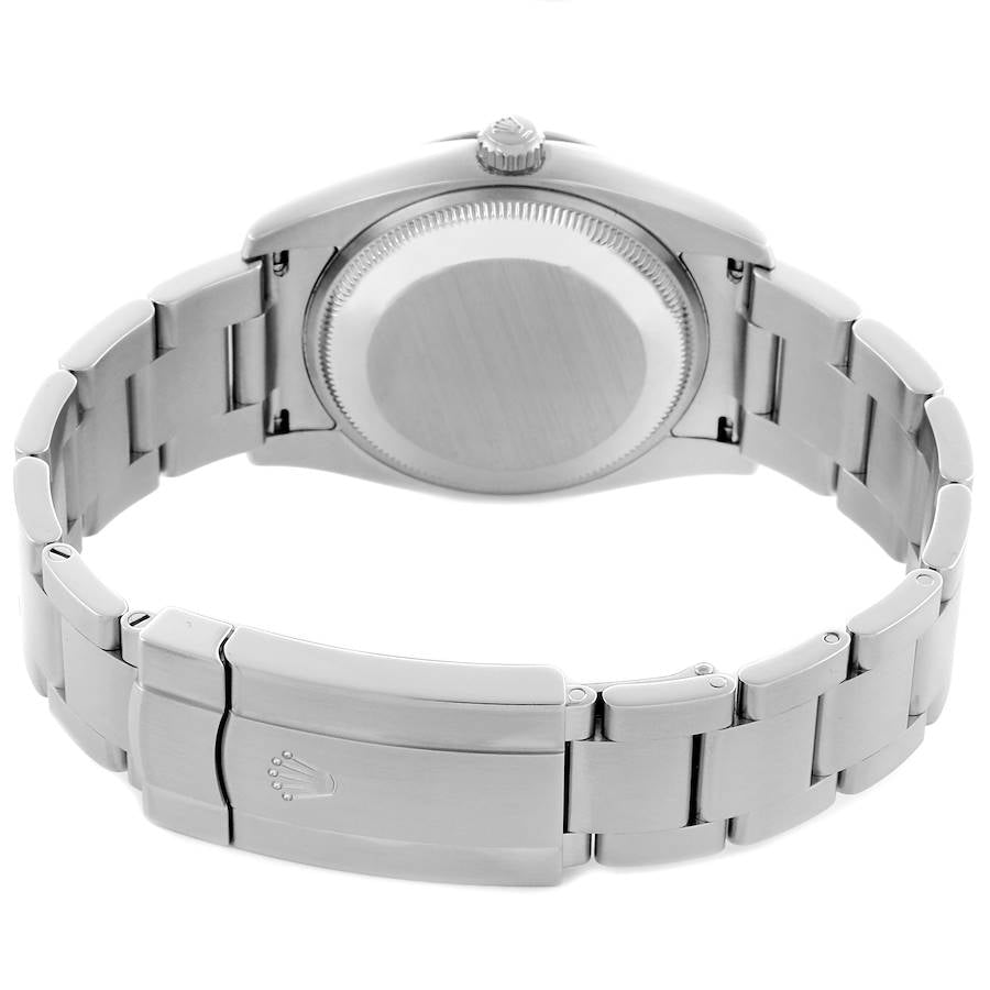 Rolex Air 34 King Blue Concentric Dial Steel Mens Watch 114200 34mm