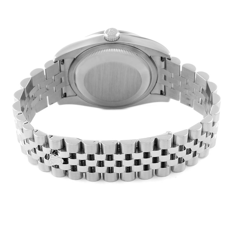 Rolex Datejust 36 Silver Diamond Dial Bezel Unisex Watch 116244 36mm