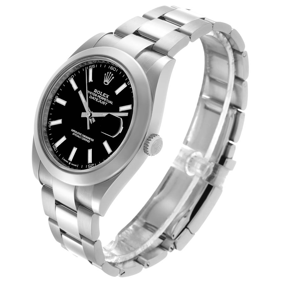 Rolex Datejust 41 Smooth Bezel Steel Mens Watch 126300 41mm