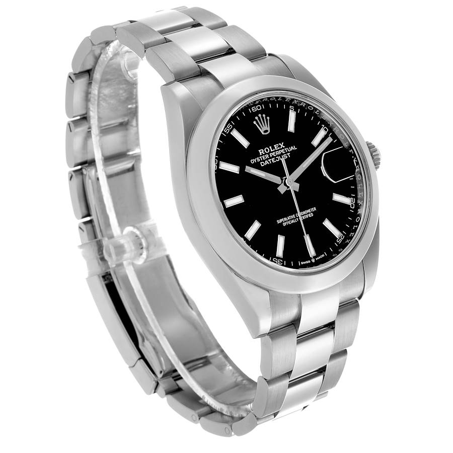 Rolex Datejust 41 Smooth Bezel Steel Mens Watch 126300 41mm