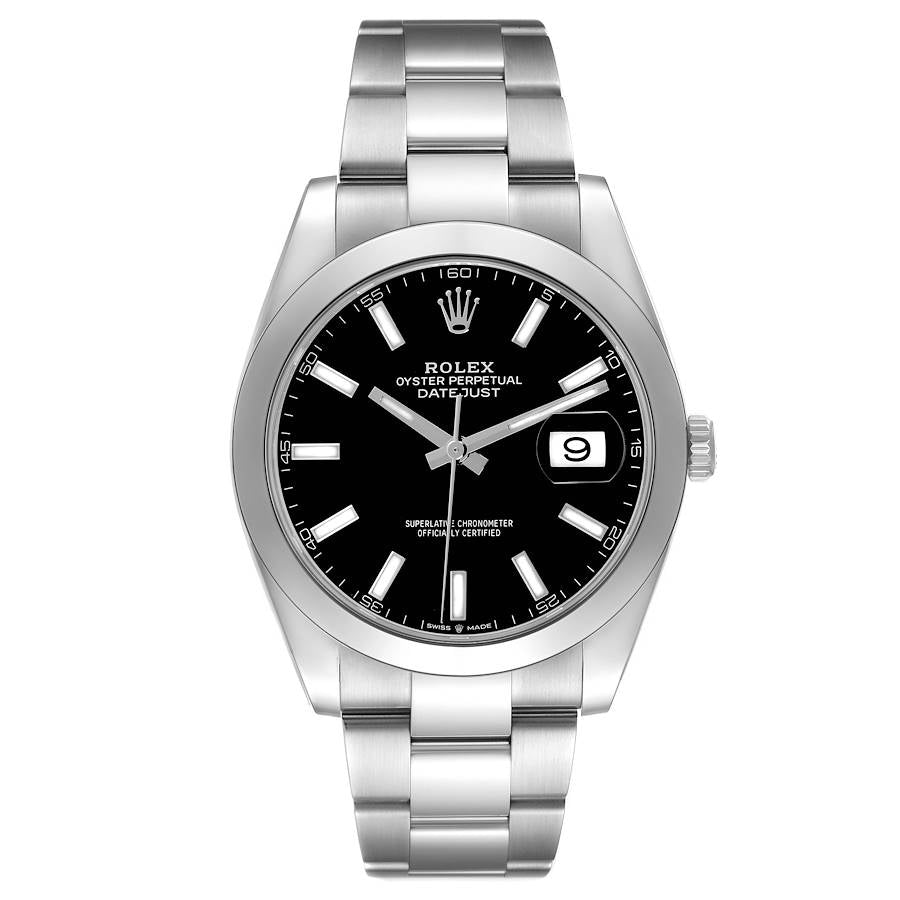 Rolex Datejust 41 Smooth Bezel Steel Mens Watch 126300 41mm