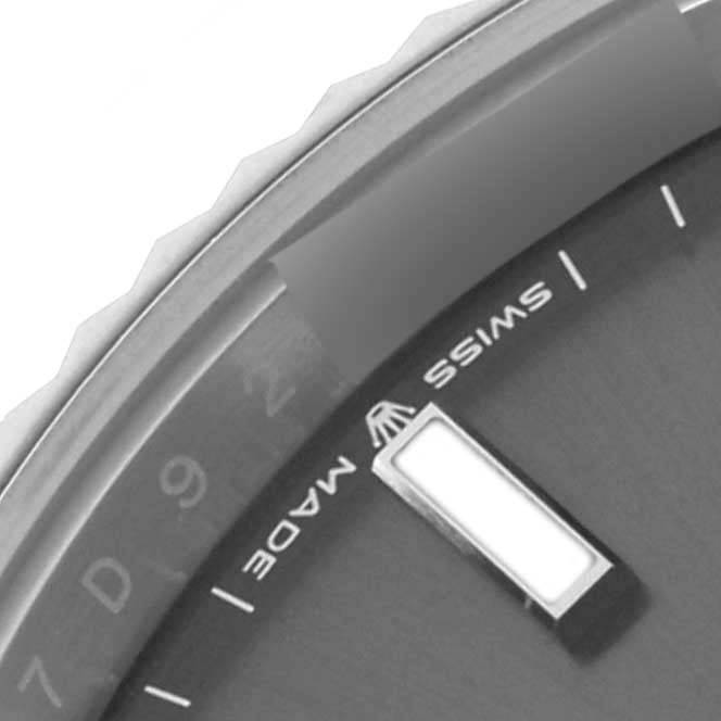 Rolex Datejust 41 Steel White Gold Slate Dial Watch 126334 41mm