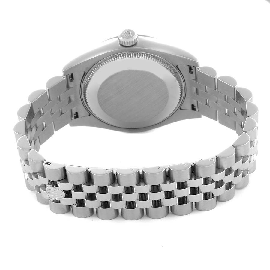 Rolex Datejust 31 Midsize Mother Of Pearl Diamond Dial Steel White Gold Watch 178274 31mm