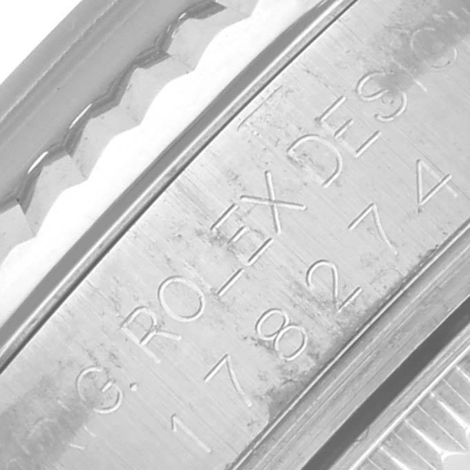 Rolex Datejust 31 Midsize Mother Of Pearl Diamond Dial Steel White Gold Watch 178274 31mm