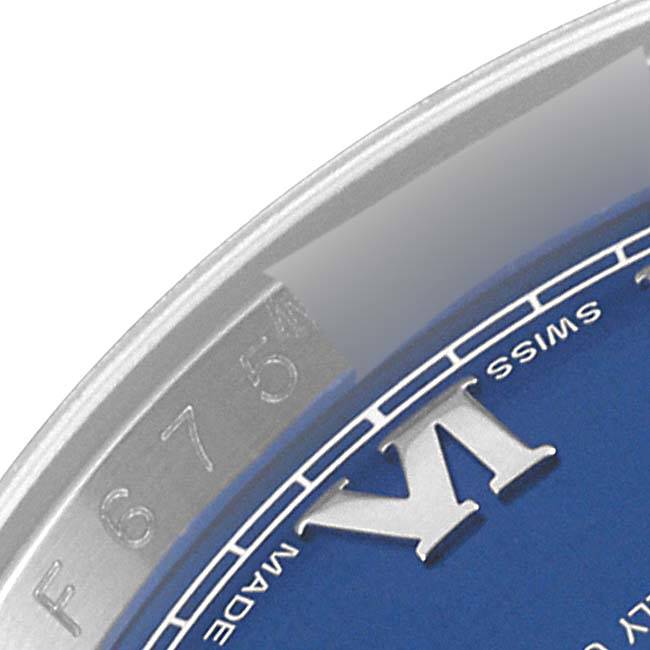 Rolex Datejust 36 Steel White Gold Blue Dial Mens Watch 116234 36mm