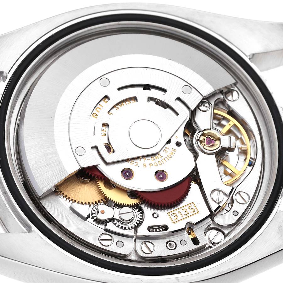 Rolex Datejust 36 Steel White Gold Silver Diamond Dial Mens Watch 116234 36mm