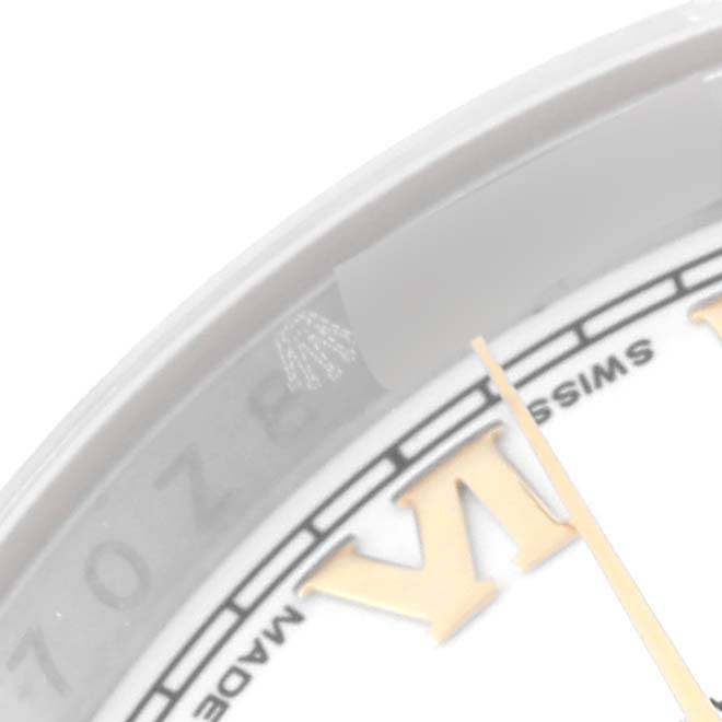 Rolex Datejust 36 Steel Yellow Gold White Dial Mens Watch 116233 36mm