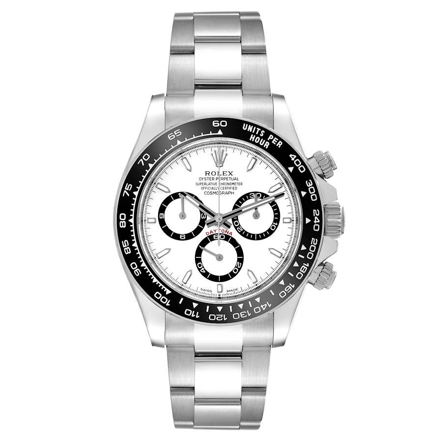 Rolex Daytona Ceramic Bezel White Panda Dial Steel Mens Watch 126500LN (Panda) 40mm