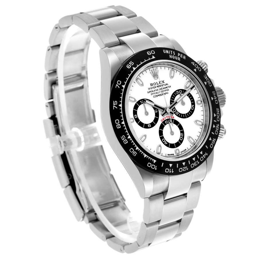 Rolex Cosmograph Daytona Ceramic Bezel White Panda Dial Steel Watch 116500LN (Panda) 40mm