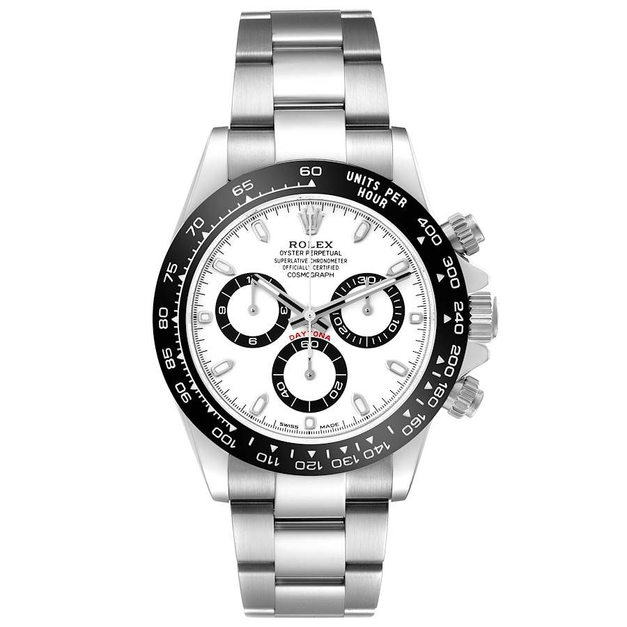Rolex Cosmograph Daytona Ceramic Bezel White Panda Dial Steel Watch 116500LN (Panda) 40mm