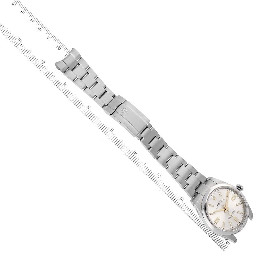 Rolex Oyster Perpetual 41 Silver Dial Steel Mens Watch 124300 41mm