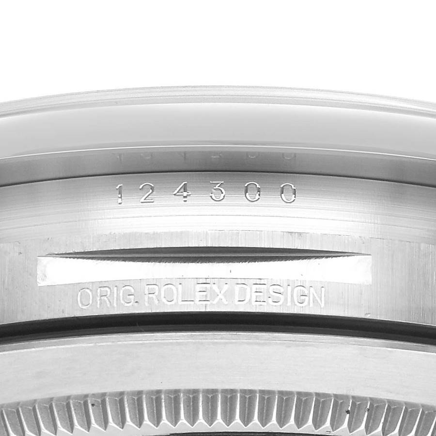 Rolex Oyster Perpetual 41 Turquoise Dial Steel Mens Watch 124300 41mm