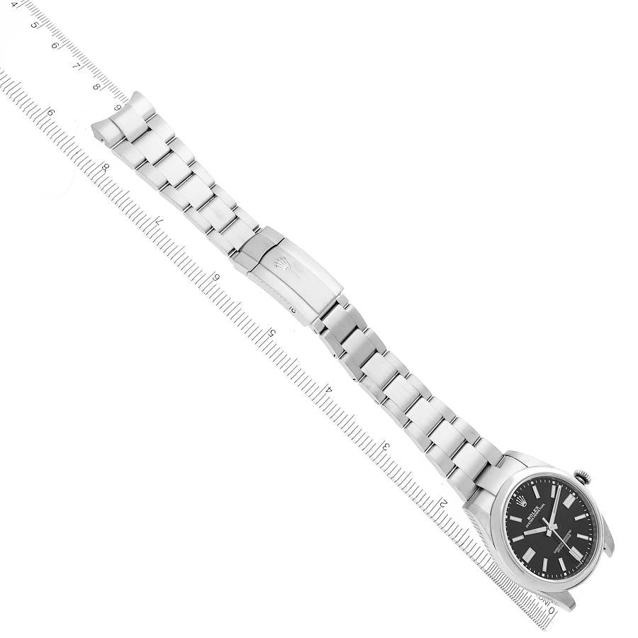 Rolex Oyster Perpetual 41 Black Dial Steel Mens Watch 124300 41mm