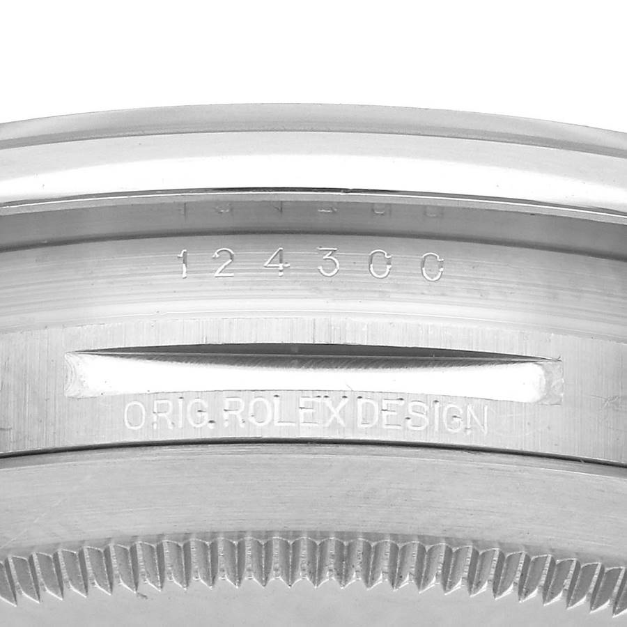 Rolex Oyster Perpetual 41 Black Dial Steel Mens Watch 124300 41mm