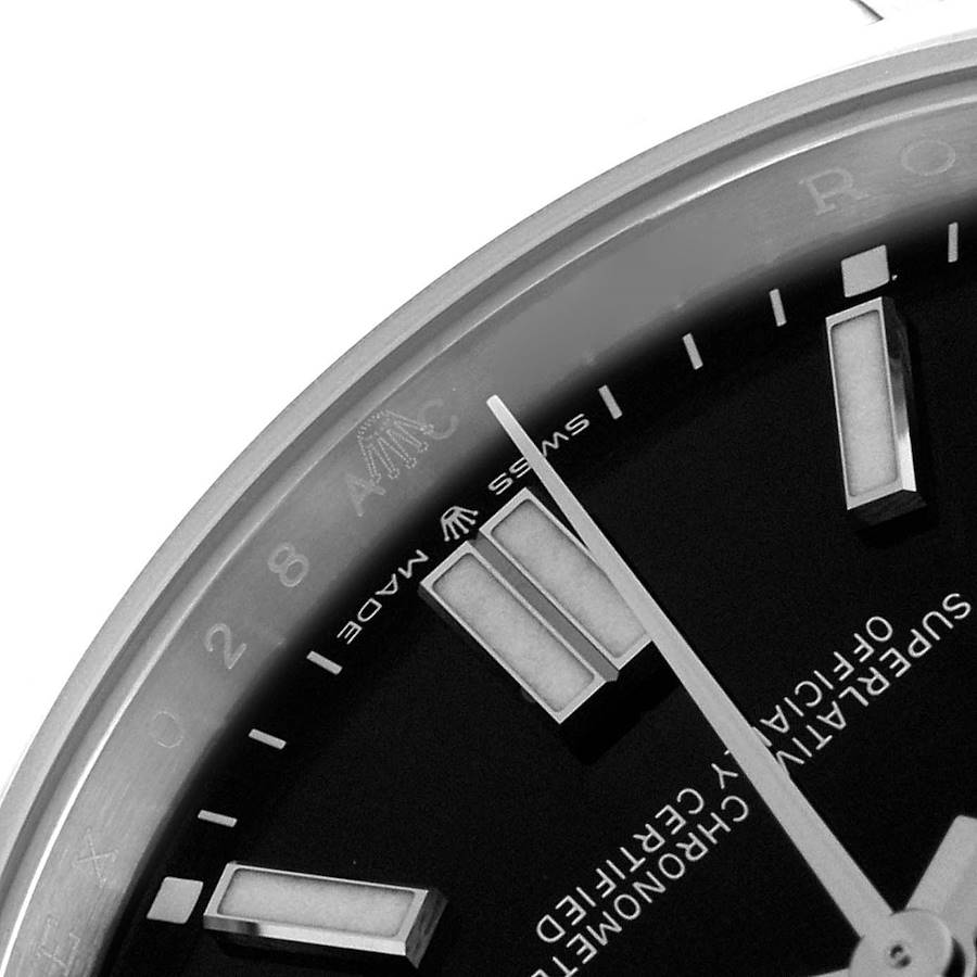 Rolex Oyster Perpetual 41 Black Dial Steel Mens Watch 124300 41mm