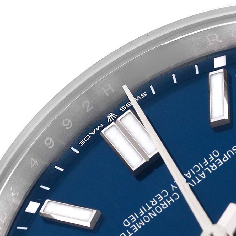 Rolex Oyster Perpetual 41 Blue Dial Steel Mens Watch 124300 41mm