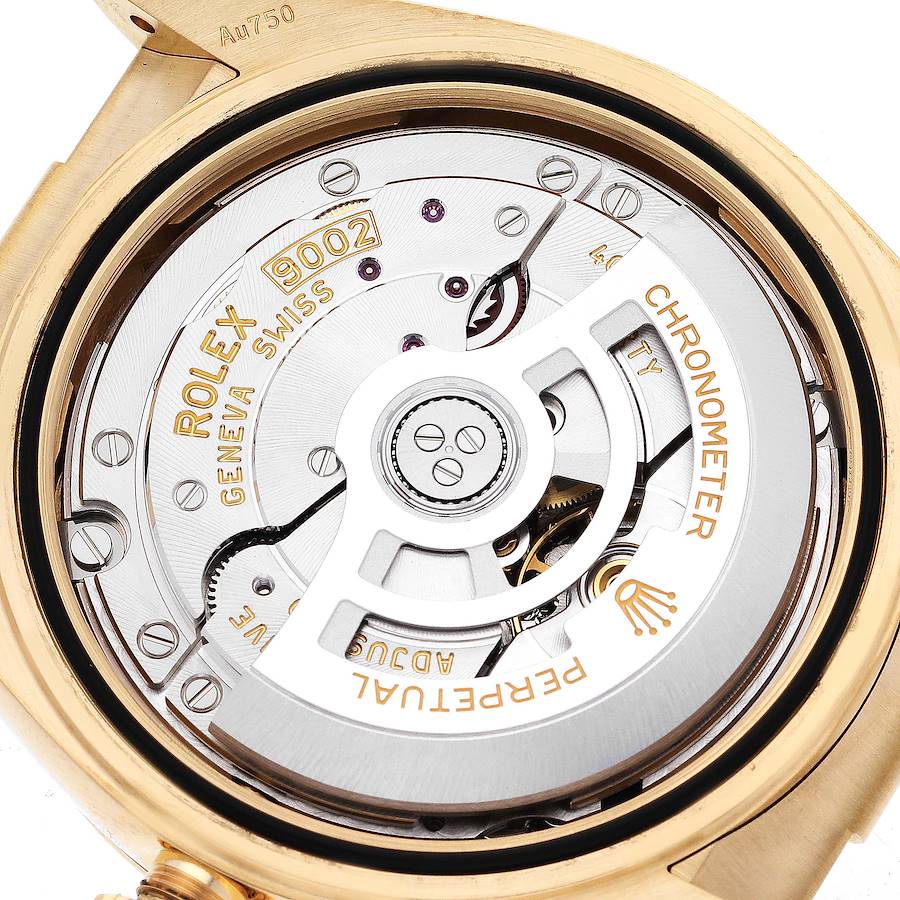 Rolex Sky-Dweller Yellow Gold Black Dial Oysterflex Mens Watch 336238 42mm