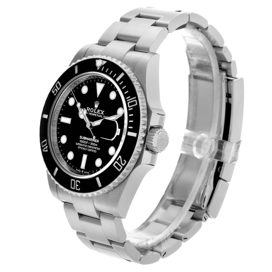 Rolex Submariner Black Dial Ceramic Bezel Steel Mens Watch 126610LN (Black-Date) 41mm