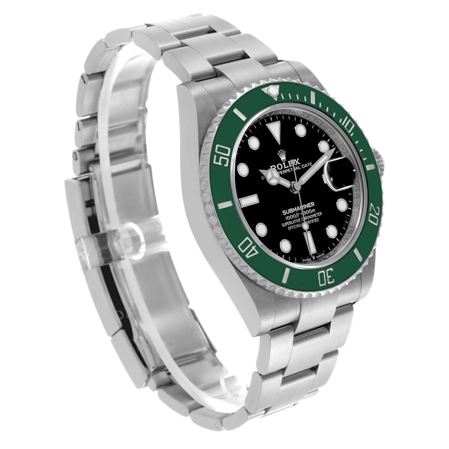 Rolex Submariner Green Bezel Steel Mens Watch 126610LV (Starbucks) 41mm