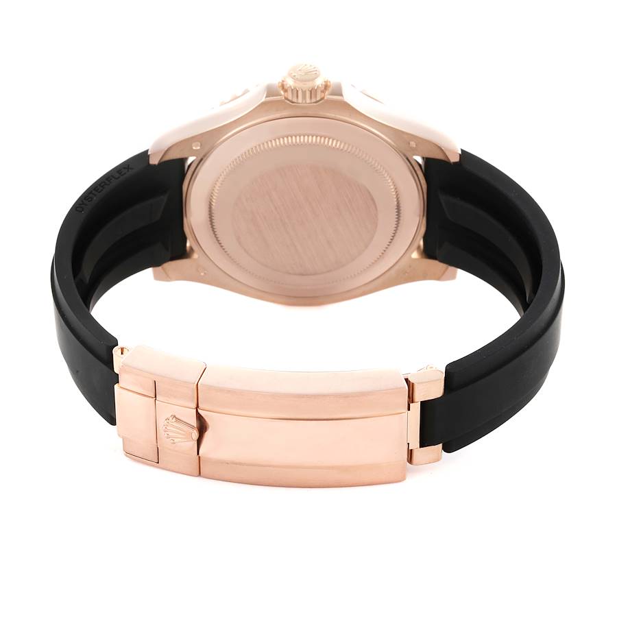 Rolex Yachtmaster 40 Everose Rose Gold Oysterflex Mens Watch 126655 40mm