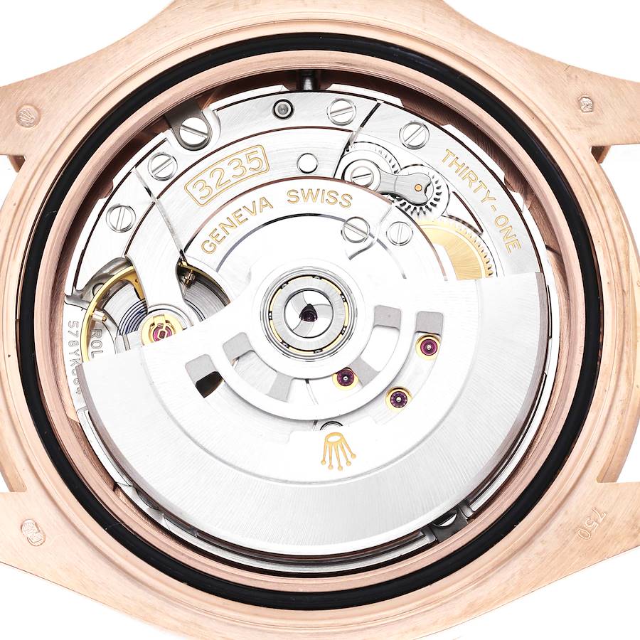 Rolex Yachtmaster 40 Everose Rose Gold Oysterflex Mens Watch 126655 40mm