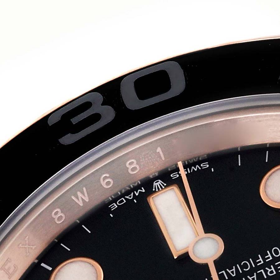 Rolex Yachtmaster 40 Everose Rose Gold Oysterflex Mens Watch 126655 40mm