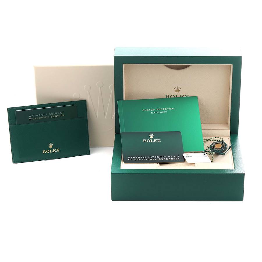 Rolex Datejust 31 Midsize Mother Of Pearl Diamond Dial Steel White Gold Watch 178274 31mm