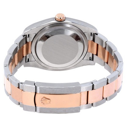 Rolex Datejust Pink Dial Stainless Steel and 18ct Everose Gold Automatic Watch 116201PSO