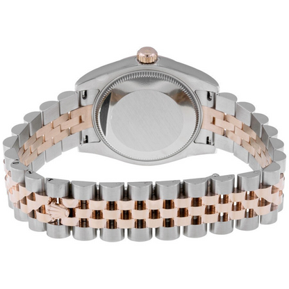 Rolex Datejust Lady 31 White Mother of Pearl Dial Stainless Steel and 18K Everose Gold Jubilee Bracelet Automatic Watch 178271MDJ