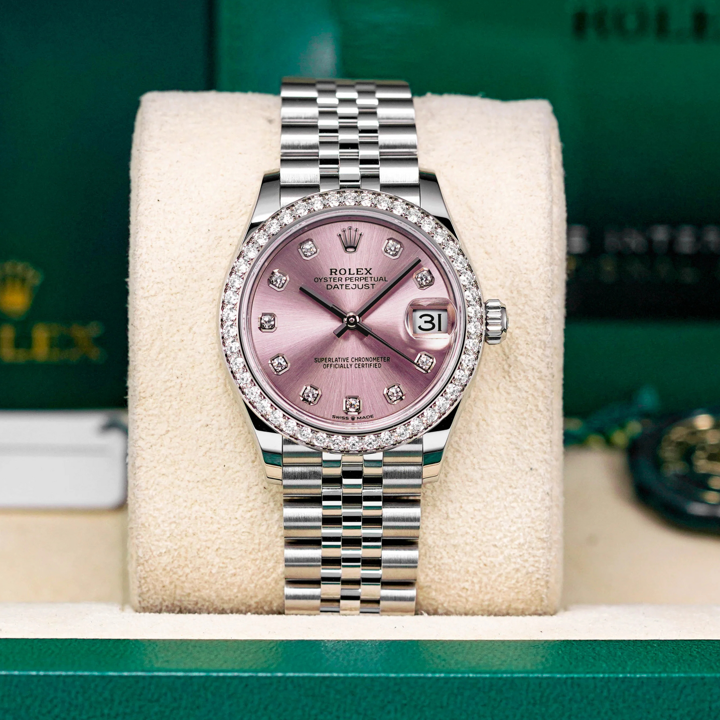 Rolex Datejust 31 Pink Dial Steel 278384RBR 31mm