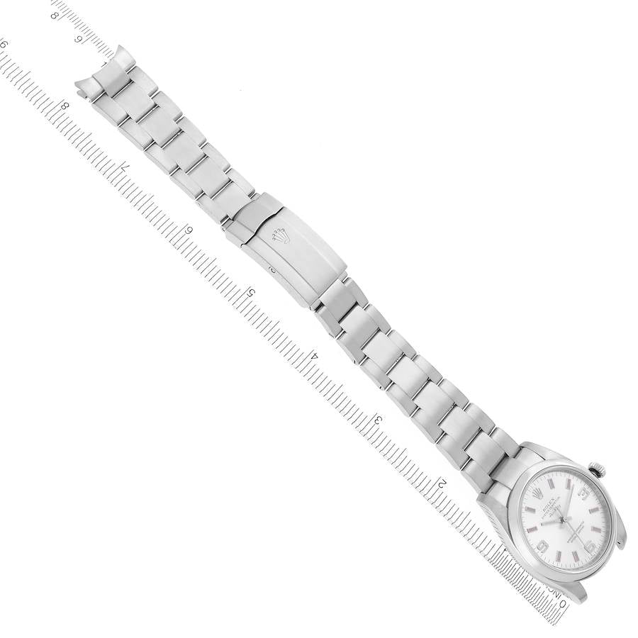 Rolex Air King 34 Silver Dial Steel Mens Watch 114200 34mm