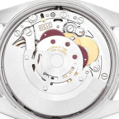 Rolex Air King 34 Concentric Silver Orange Dial Mens Watch 114200 34mm