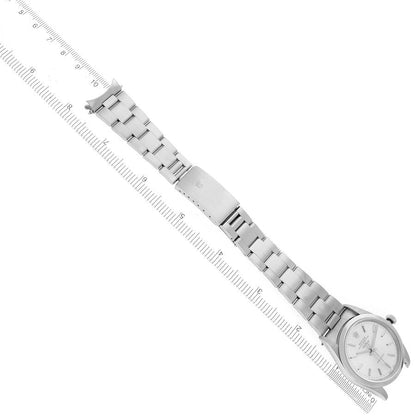 Rolex Air King 34 Silver Dial Smooth Bezel Steel Mens Watch 14000 34mm