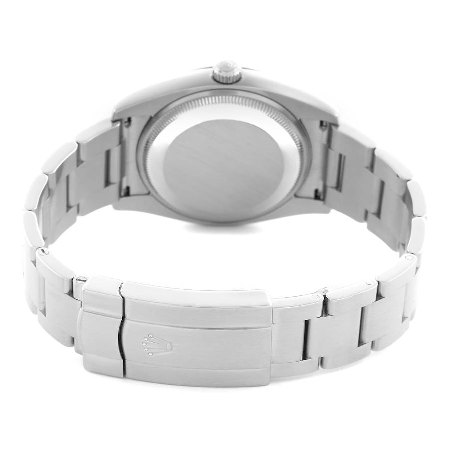 Rolex Air King Silver Roman Dial Stainless Steel Mens Watch 114200 34mm