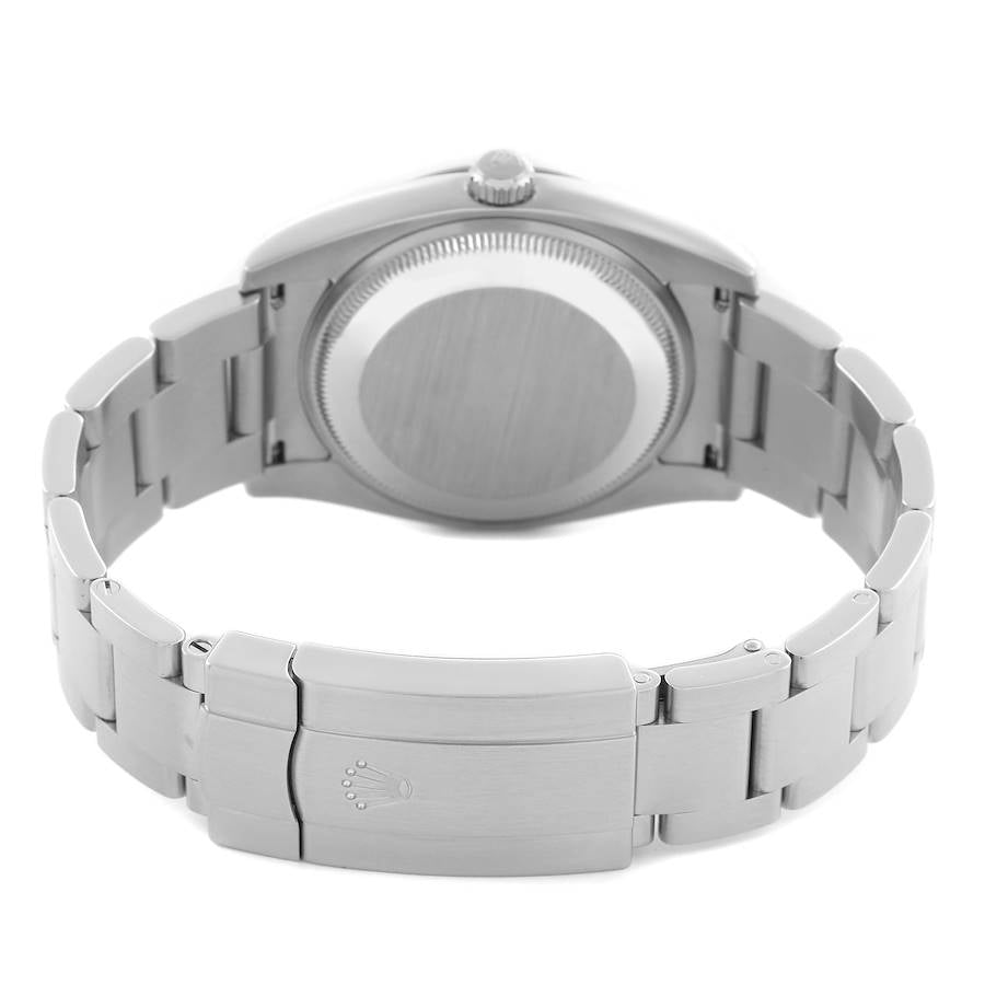 Rolex Air King Steel White Gold Silver Diamond Dial Mens Watch 114234 34mm