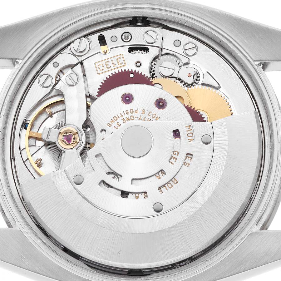 Rolex Air King Steel White Gold Silver Diamond Dial Mens Watch 114234 34mm