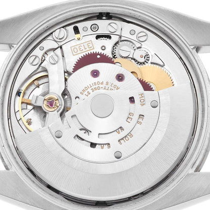 Rolex Air King Steel White Gold Silver Diamond Dial Mens Watch 114234 34mm