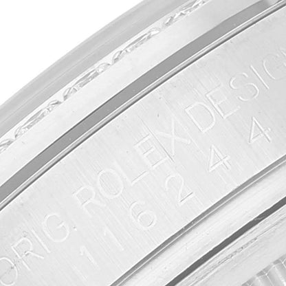Rolex Datejust 36 Silver Diamond Dial Bezel Unisex Watch 116244 36mm