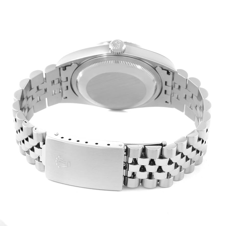 Rolex Datejust 36 White Roman Dial Steel Mens Watch 16220 36mm