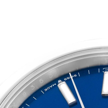 Rolex Datejust 41 Blue Dial Smooth Bezel Steel Mens Watch 126300 41mm