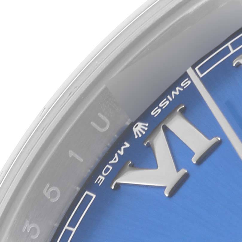 Rolex Datejust 41 Blue Roman Dial Steel Mens Watch 126300 41mm