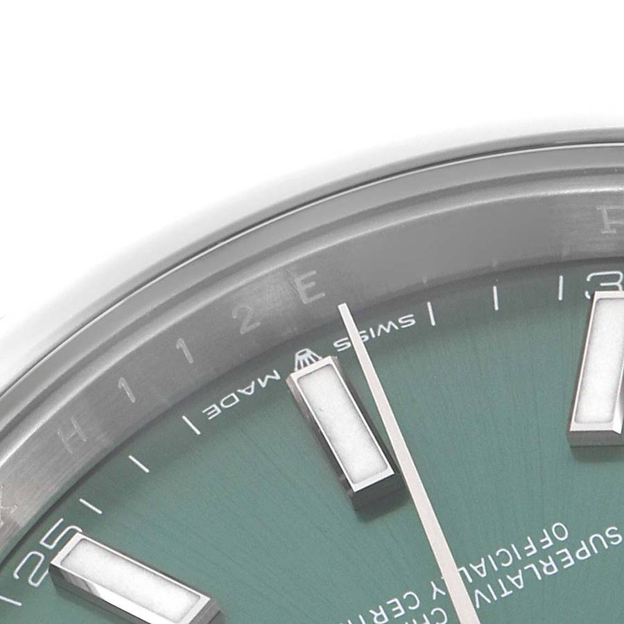 Rolex Datejust 41 Green Dial Steel Mens Watch 126300 41mm