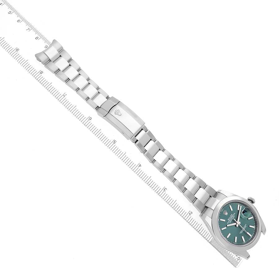 Rolex Datejust 41 Green Dial Steel Mens Watch 126300 41mm