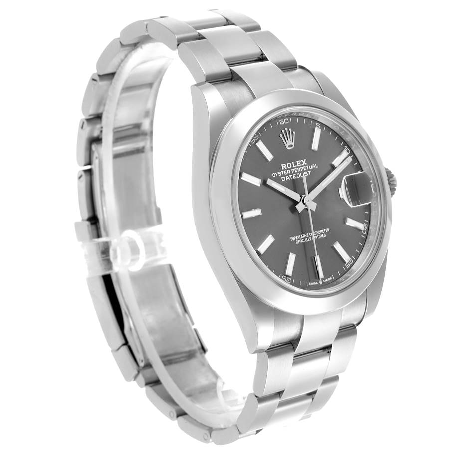Rolex Datejust 41 Slate Dial Steel Mens Watch 126300 41mm