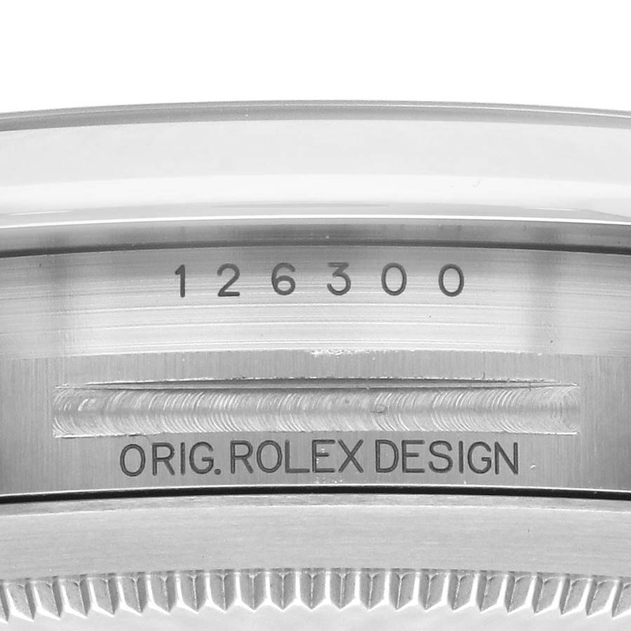 Rolex Datejust 41 Slate Dial Steel Mens Watch 126300 41mm