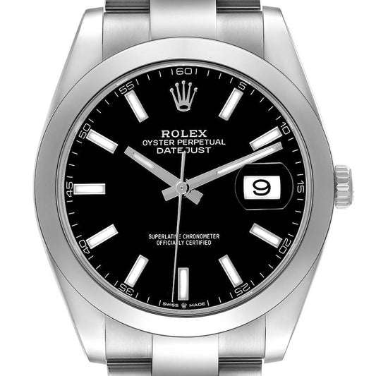 Rolex Datejust 41 Smooth Bezel Steel Mens Watch 126300 41mm