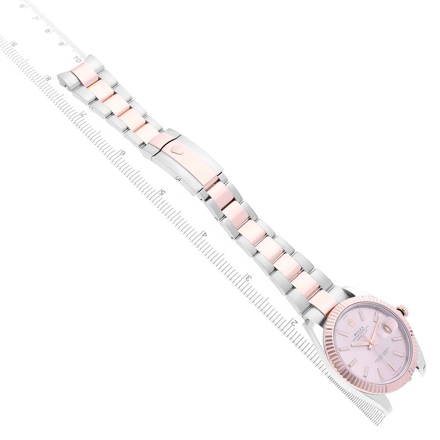 Rolex Datejust 41 Steel Everose Gold Sundust Dial Mens Watch 126331 41mm