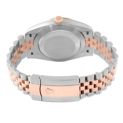 Rolex Datejust 41 Steel Everose Gold Sundust Dial Mens Watch 126331 41mm