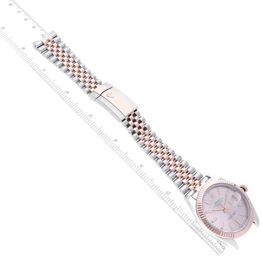 Rolex Datejust 41 Steel Everose Gold Sundust Dial Mens Watch 126331 41mm