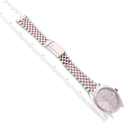 Rolex Datejust 41 Steel Everose Gold Sundust Dial Mens Watch 126331 41mm